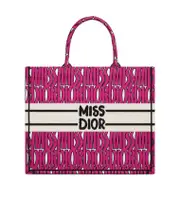 Large Dior Book Tote One size Fuchsia/Black