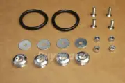 SILVER ALUMINUM BUMPER/TRUNK QUICK RELEASE FASTENER KIT FOR EVO Evolution LANCER (for: Honda Civic)