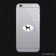 Treeing Walker Coonhound Euro Oval Cell Phone Sticker Mobile Die Cut