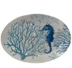 Wind & Water Coastal Collection Sea Turtle Melamine XL Oval Serving Tray NEW