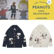 75th anniversary PEANUTS meets GELATO PIQUE SNOOPY ×BEAR Jacquard Shawl Cardigan