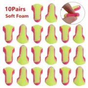 10 Pairs Disposable Foam Earplugs - Soft, Noise Reduction, Sleep, Travel, Work