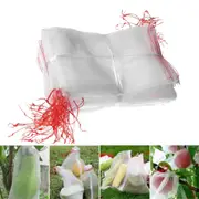 Reusable Garden Plants Cover Fruit Protection Net Bags with Drawstring 45x30cm