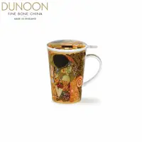 在飛比找momo購物網優惠-【DUNOON】克林姆名畫吻馬克杯三件組(100%英國製骨瓷