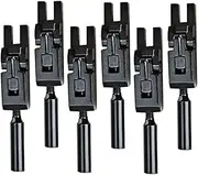 Yardwe 6Pcs Durable Electric Guitar Bridge Saddles Metal Tremolo Replacement Parts for Easy Installation and Use