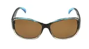 Foster Grant Women's Blue Wrap Sunglasses K11