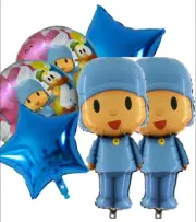 ( 6 ) Pocoyo Birthday Party Balloons ! US SELLER! FASH SHIPPING! Supply! XL BLUE