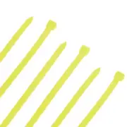 NavePoint 22 Inch Nylon Yellow Cable Ties 120 Lbs 100 Pack