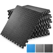 Exercise Flooring Mats - Foam Rubber Interlocking Puzzle Tiles 12 - 120 SQFT