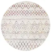 Heaven Multi Colour Tribal Pattern Round Rug