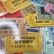 Junk Journal Tickets Ephemera for Crafting Heavy Cardstock Lot 25 mq