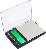 1Pcs BDS 1108‑2 Digital Pocket Scales, Stainless Steel Scale Surface Portable LED Digital Electronic Balance, High-Precision Mini Flip Palm Pocket Scales(500g/0.01g)