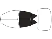 Rvinyl Window Tint Kit Fits Fits Nissan Versa 2012-2014 (Sedan)