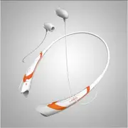 Newest Wireless Bluetooth 4.0 Stereo 760 Headset Headphone For Samsung iPhone LG - White + Orange