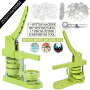 Badge Pin Button Maker Machine DIY 25/32/37/44/58MM Badges Set with 100Pcs