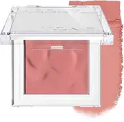ABOUT TONE Fluffy Wear Blusher - Pressed Powder Cheek Blush with Airy and Soft Matte Blurring Finish Blendable & Buildable Natural Color Korean Makeup Vegan (04 CHARMING ROSE, Pack of 1)