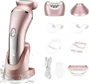 Electric Shaver for Women Lady Epilator Razors Kit Hair Remover Face Arm Leg Bikini Trimmer Painless Waterproof USB Rechargeable