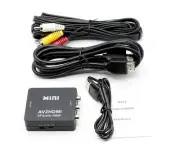 RCA to HDMI Converter Kit - FEATURES Converter - HDMI & Composite Cables - Black