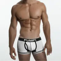 在飛比找ETMall東森購物網優惠-PUMP網孔性感透氣運動平角內褲