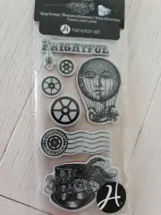 Graphic 45 Steampunk Spells Stamp Set NIP