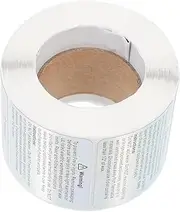 1Roll Candle Safety Labels Adhesive Warning Stickers for Candle Jars DIY Candle Making Supplies English Print for Easy Application and Visibility