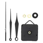 1Set Quartz Clock Movement Mechanism 1/2" Shaft for 2-3mm Clock Dial Thick Black