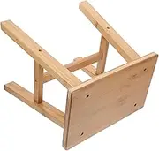 iplusmile Bamboo Shoe Changing Stool Wood Step Stool Chair Lightweight for Home Travel