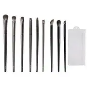 Choyu - Makeup Brush / PVC Brush Pouch / Set Set of 6 Pcs - Eye Brush - With Nose Contour Brush & Highlight Brush & Concealer Brush - With PVC Pouch - Black - One Size