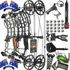 Compound Bow Short Axis 30-70lbs Dual-use Ball Arrow Hunting Fishing RH LH AU