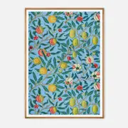 Galrie William Morris Vintage Fruit Garden Botanical Art Print for Home Decor, Wood Frame, A3 30 x 42cm (12 x 16inch)