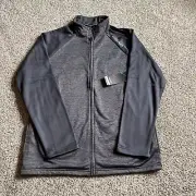 Head Jacket Men's L Gray Full Zip Long Sleeve Pockets Collar Tennis New