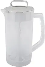 Manual Juice Extractor Blender, 2000 ml Fruit Juicer with Tight Lid, Clear Scale Mixing Jug for Home Kitchen, Citrus Press Hand Operated