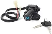 Yurefax Motobike Ignition Switch Gas Cap Cover, for Seat, Lock Key Set, for YZF-R1 YZF-R6 MT-03 FZ6/FZ6R XJ6 FZ09 Motorcycle Ignition Switch Key