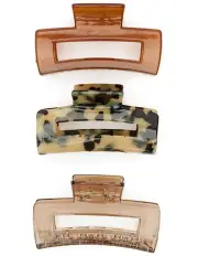 [Morgan & Taylor] Jasmine Hair Claw Set in Beige