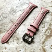 Pink with Crystals Slim Leather Band for Garmin Forerunner 255 -B22