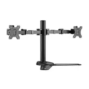 BRATECK Dual Monitors Affordable Steel Articulating Monitor Stand Fit Most 17'-32' Monitors Up to 9kg per screen