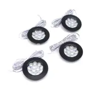 4/6PCS 3W LED Recessed Ceiling Panel Light Round Downlight Cabinet Flat Lamp