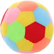 Yardwe Sensory Plush Ball with Bell Inserts Colorful Soft Grasping for Boy Girl Enhances Sensory Development and Hand Eye Coordination for Indoor Play and Parent Interaction