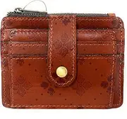 [Patricia Nash] | Cassis ID Wallet | Credit Card Holder for Women | RFID Wallet Women | Leather Wallets for Women, Tan Signature Print, One Size, Id Case