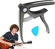Guitar Capo - Multi-Functional Acoustic String Tuning Clamp - Electric Guitar Musical Instrument String Tuner Accessories for Ukulele, Banjo