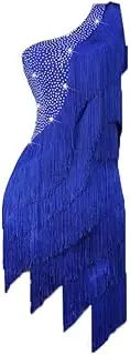 [JRUIA] Latin Dance Performance Dresses Tassel Cha Cha Competition Skirt Women's Salsa Tango Dancewear Clothes for Rumba