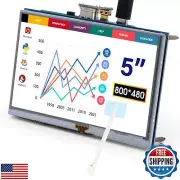 ELECROW 5 Inch Touchscreen TFT LCD Display Monitor, 800x480 HD Resolution Res