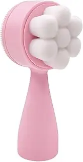 FOMIYES Double-sided 3d Face Washing Brush Soft Silicone Manual Cleansing Brush Long Face Exfoliator Sc
