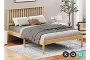 ALFORDSON Bed Frame Wooden Timber Base Foundation Oak CAELUS