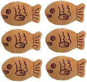 [FOMIYES] 6Pcs Cute Plush Fish Badge Brooches Adorable Cartoon Clothes Accessories for Bags Backpacks and Hats Creative and Lightweight Design for Parties and Daily Wear