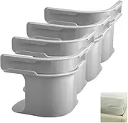 4pcs Bed Sheet Holder Fitted Sheet Straps, Large Holders Keep Sheets Firm & Tight,Bed Sheet Rack with Lock Strip Easy to Install for All Mattress Sizes-Grey