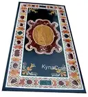 Marble Dining Table Top Unique Design Inlay Work Meeting Table for Office Decor