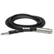 Hosa Unbalanced Interconnect Cable - Female XLR3 To 1/4" TS - 5 ft