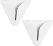 InterDesign Self-Adhesive Dish Towel Holder for Kitchen - Pack of 2, White