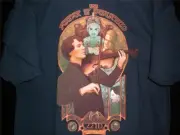 TeeFury Sherlock LARGE "The Science of Deduction" Benedict Cumberbatch NAVY